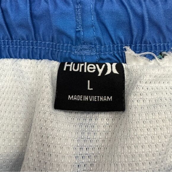 Hurley Blue Pineapple Swim Trunks Board Shorts Size L - Picture 7 of 7